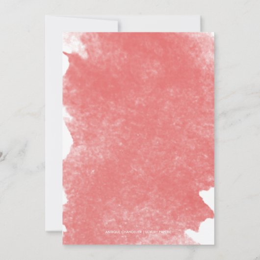 FAIRE-PART DE MARIAGE CORAL CHIC (Dos)