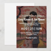 faire-part de mariage coréen (Devant / Derrière)