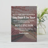 faire-part de mariage coréen (Debout devant)