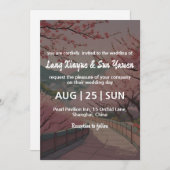 faire-part de mariage coréen (Devant / Derrière)