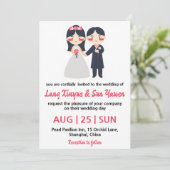 faire-part de mariage coréen (Debout devant)