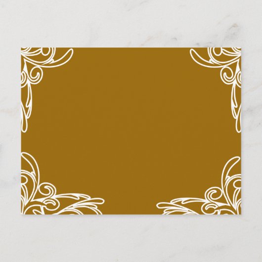 Faire-part de mariage Corners tourbillonne sur Car (Dos)