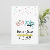 faire-part de mariage costumé (Debout devant)