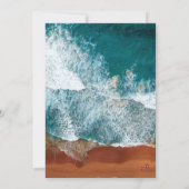 Faire-part de mariage côtière bleu marine classiqu (Dos)