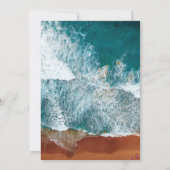 Faire-part de mariage côtière bleu marine classiqu (Dos)