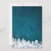 Faire-part de mariage côtière marine moderne (Dos)