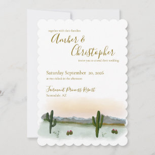 Faire-part de mariage Coucher de soleil dans le