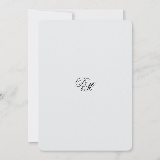 Faire-part de mariage couleur Brise Tropicale (Dos)