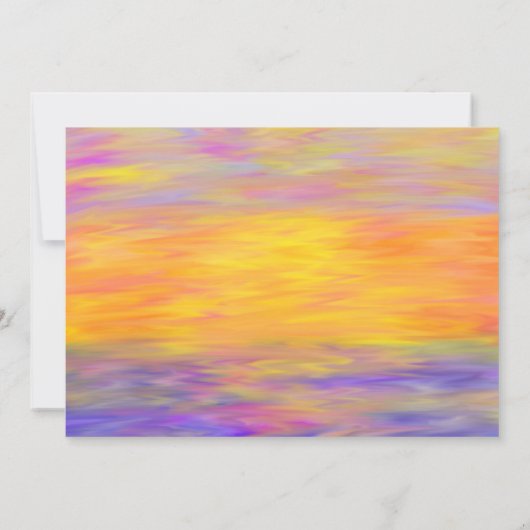 Faire-part de mariage couleur coucher de soleil (Dos)