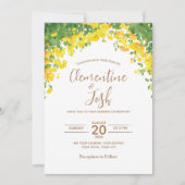 Faire-part de mariage couleur eau simple (Devant)