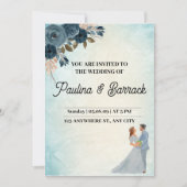 Faire-part de mariage couleur peinture (Devant)