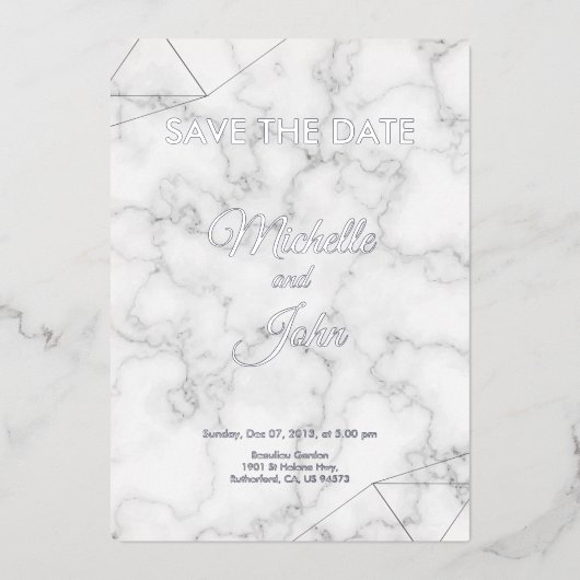 Faire-part de mariage couleur simple (Recto)