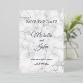 Faire-part de mariage couleur simple (Debout devant)