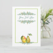 Faire-part de mariage Country Pear 5x7" (Debout devant)