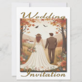 Faire-part de mariage Couple Dans Le Pays - Automn (Devant)