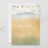 Faire-part de mariage Couronne de bâtons rustiques (Dos)