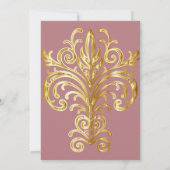 Faire-part de mariage Couronne d'Or (Dos)