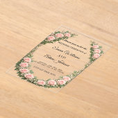 Faire-part de mariage Couronne florale romantique (Poser)