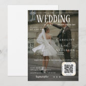 Faire-Part de Mariage Couverture de Magazine (Devant / Derrière)