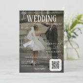 Faire-Part de Mariage Couverture de Magazine (Debout devant)