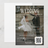 Faire-Part de Mariage Couverture de Magazine (Devant / Derrière)