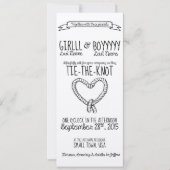 Faire-part de mariage Cravate-le-noeud (Devant)