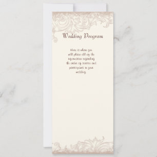 Faire-part de mariage crème Antique English Rose