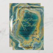 Faire-part de mariage cristal (Devant / Derrière)