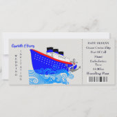 Faire-part de mariage croisière de mariage de dest (Devant)