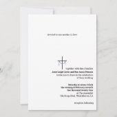 Faire-part de mariage croix et tissu (Devant)