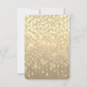 Faire-part de mariage | Crystal Or (Dos)