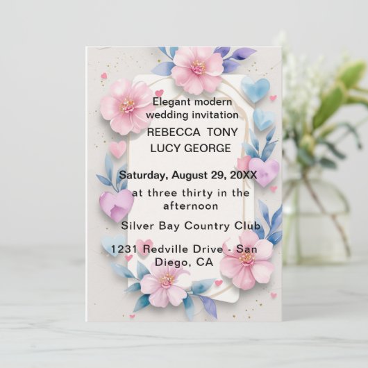 FAIRE-PART DE MARIAGE CULE (Debout devant)