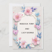 FAIRE-PART DE MARIAGE CULE (Dos)