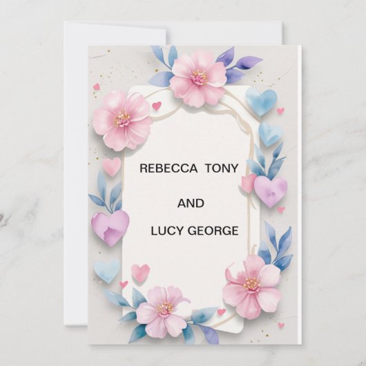 FAIRE-PART DE MARIAGE CULE (Dos)