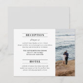 Faire-part de mariage D'Accueil Atmosphère (Devant / Derrière)