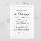 Faire-part de mariage d'affaires tout simplement é (Devant / Derrière)