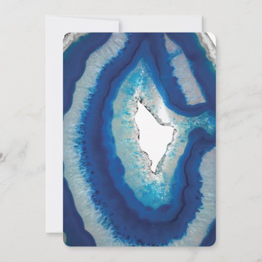 Faire-part de mariage d'âge bleu (Dos)