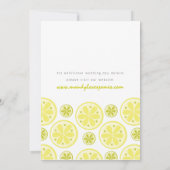 Faire-part de mariage d'agrume (Dos)