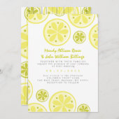 Faire-part de mariage d'agrumes aux citrons et aux (Devant / Derrière)
