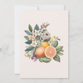 Faire-part de mariage d'agrumes rustique (Dos)