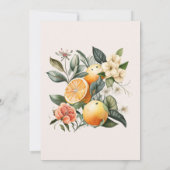 Faire-part de mariage d'agrumes rustique (Dos)