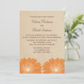 Faire-part de mariage Daisée, Orange (Debout devant)