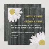 Faire-part de mariage Daisy et Barnwood (Devant / Derrière)