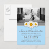 Faire-part de mariage Daisy et Ruban à conserver c (Devant / Derrière)