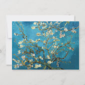 Faire-part de mariage d'amandiers en fleurs. (Dos)