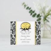 Faire-part de mariage Damask & Birds Save The Date (Debout devant)