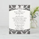 Faire-part de mariage Damask Elegance (Debout devant)