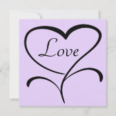 Faire-part de mariage d'amour (Devant)