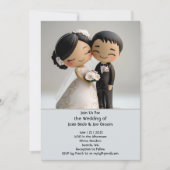 Faire-part de mariage d'amour asiatique (Devant)