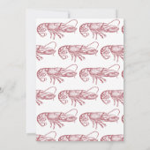 Faire-part de mariage d'amour du homard (Dos)